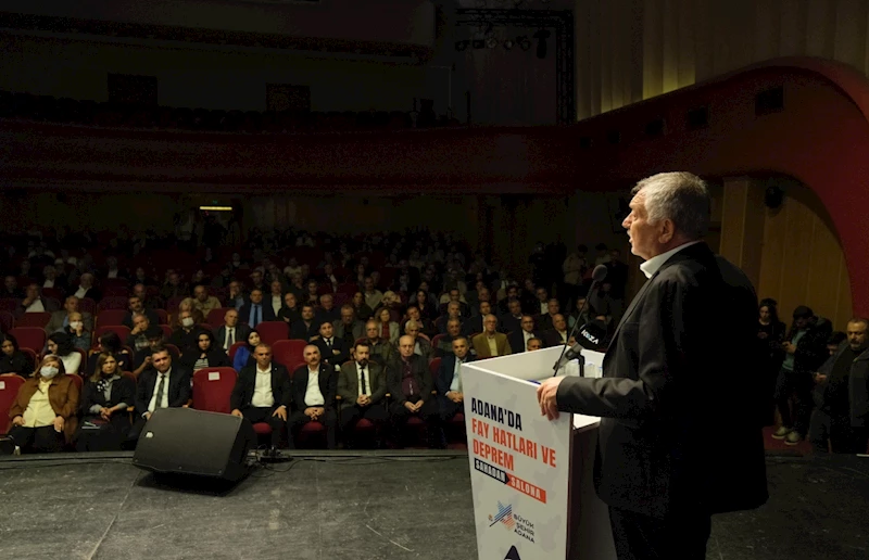 Prof. Dr. Süleyman Pampal, Sahada Yaptığı Çalışmaların Sonuçlarını Sıcağı Sıcağına Adanalılarla Paylaştı